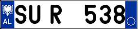Trailer License Plate
